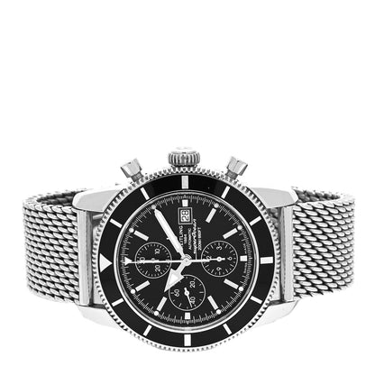Breitling Stainless Steel 46mm Superocean Heritage II Chronograph Automatic Watch Black A13320 2 of 5