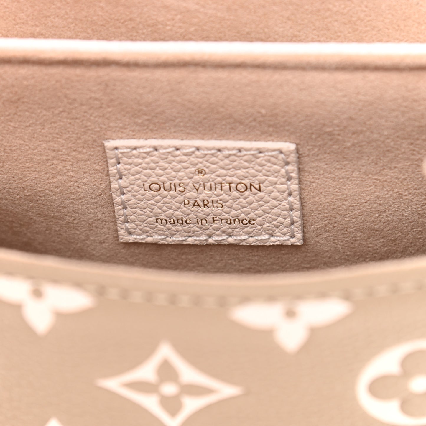 Empreinte Monogram Spring In The City Tiny Backpack Kaki Beige Cream