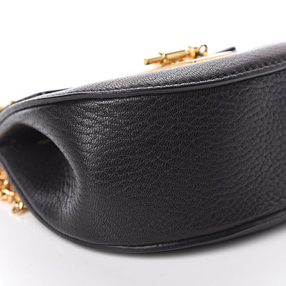 Chloe Grained Lambskin Nano Drew Shoulder Bag Black 8 of 12