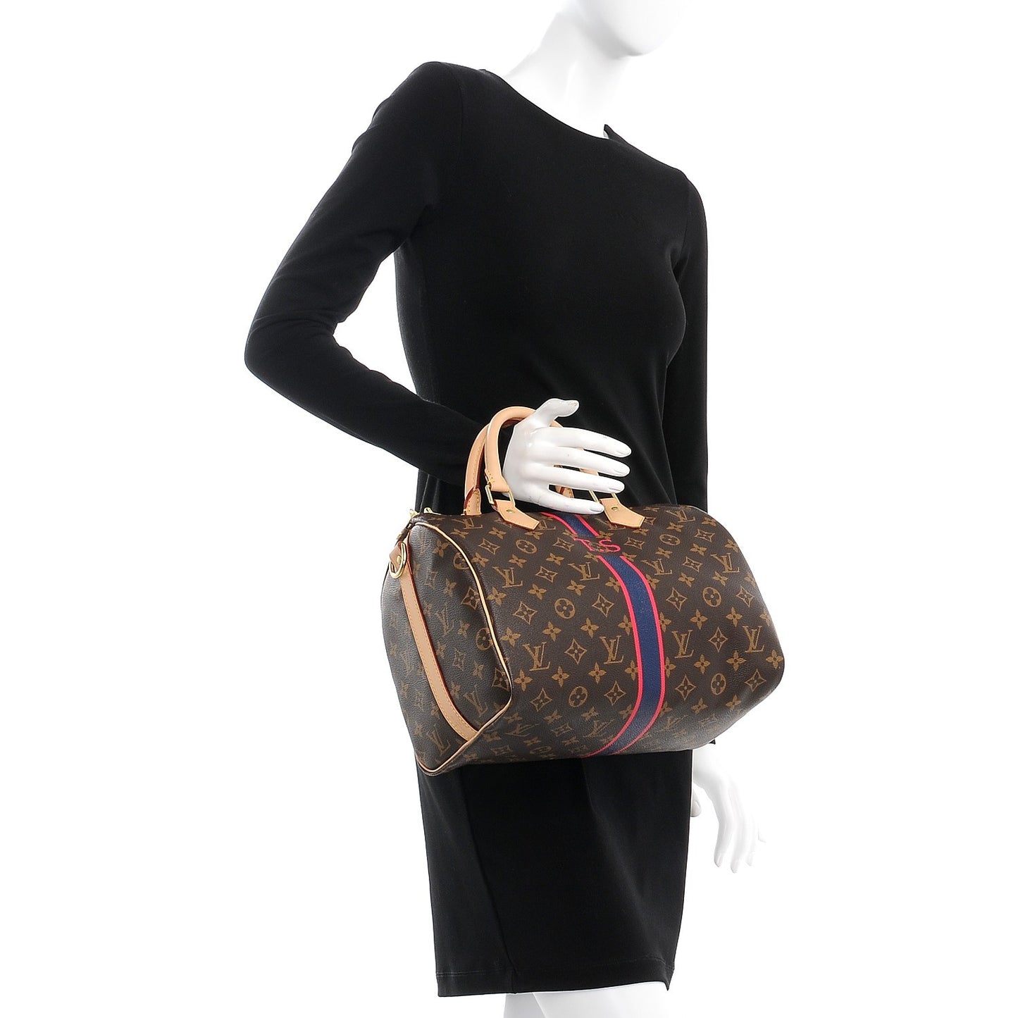 Monogram My LV Heritage Speedy Bandouliere 30 Marine Fuchsia