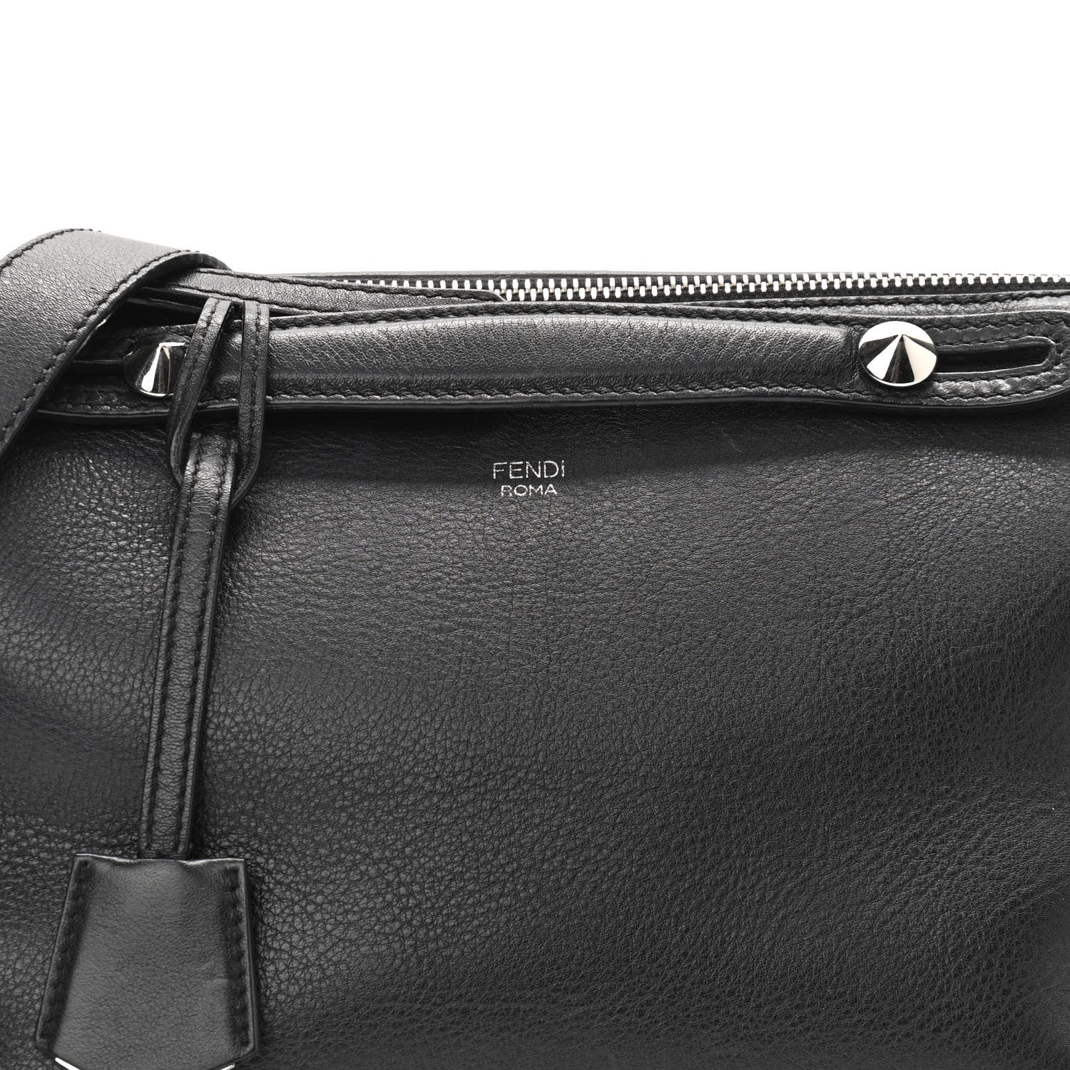 Fendi Vitello Dolce Medium By The Way Boston Bag Black 8 of 10