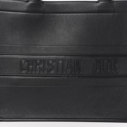 Christian Dior Calfskin Embossed Medium Book Tote Black 9 of 10