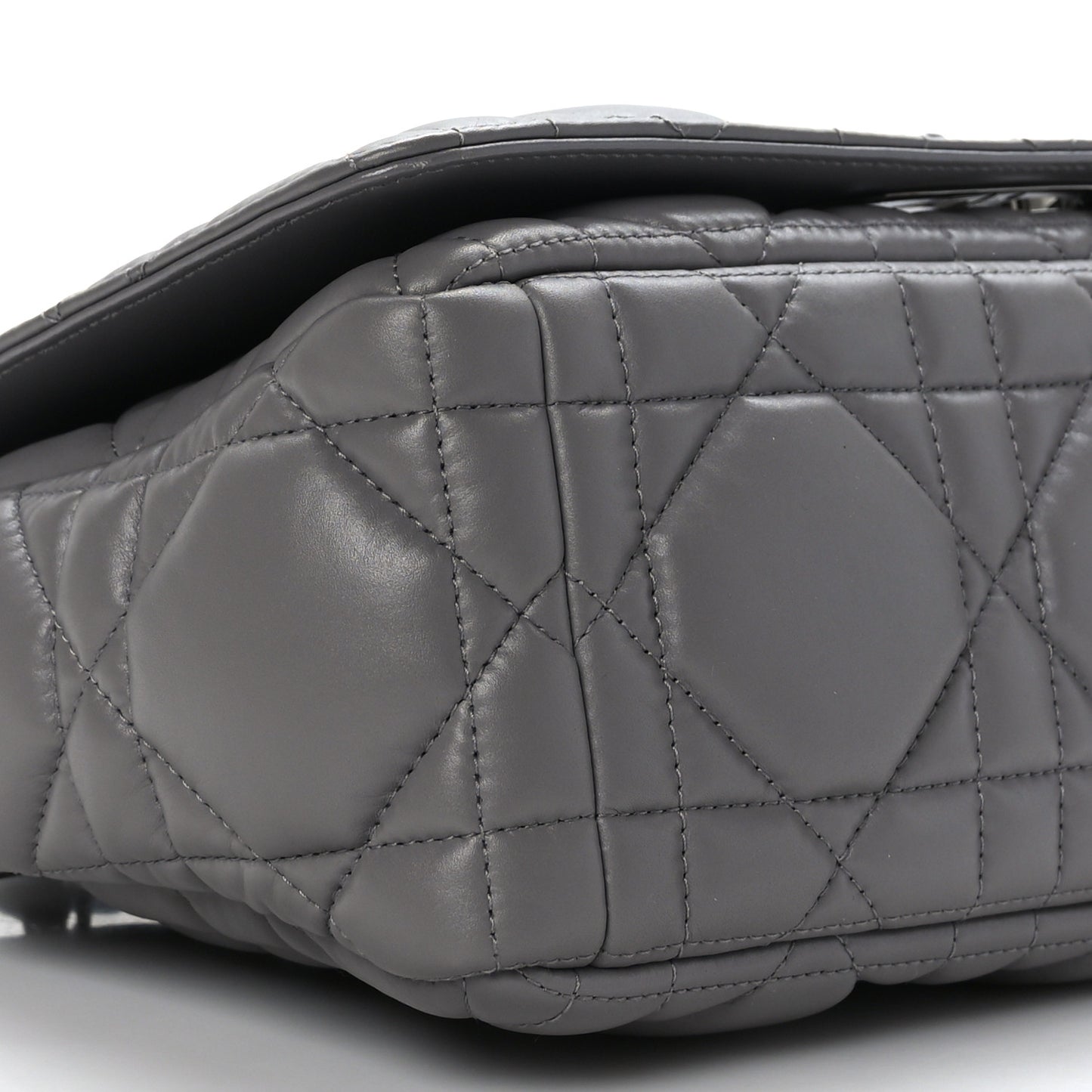 Calfskin Macrocannage Medium Caro Bag Iron Grey
