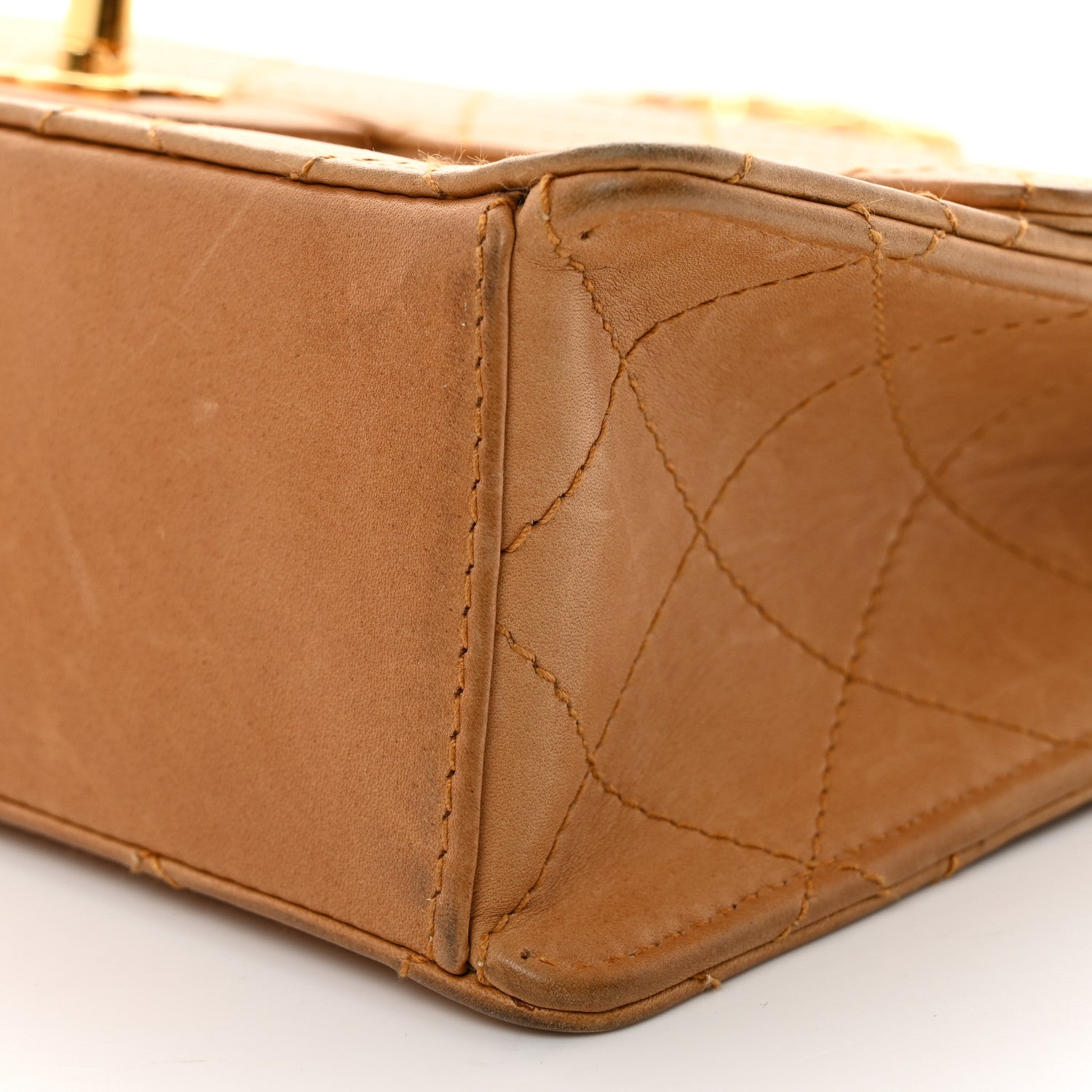 Chanel Lambskin Quilted Small Single Flap Beige 10 of 11