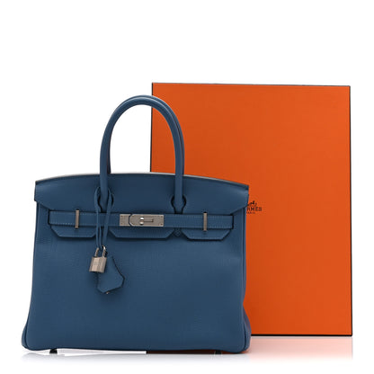 Hermes Togo BIRKIN 30 Bleu Azur 21 of 22