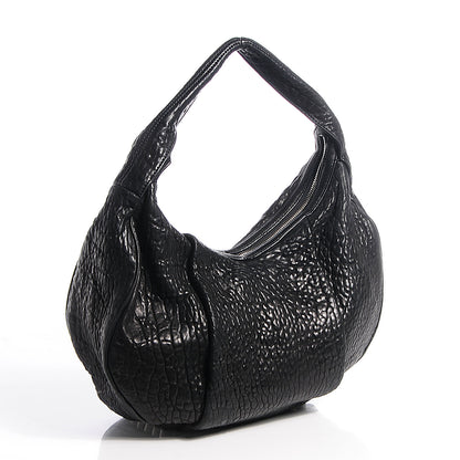 Alexander Wang Pebbled Lambskin Morgan Hobo Black w Silver Hardware 3 of 6