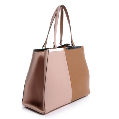 Fendi Vitello Bi-Color Large 3Jours Tote Orzo Rosa Plaster 3 of 10