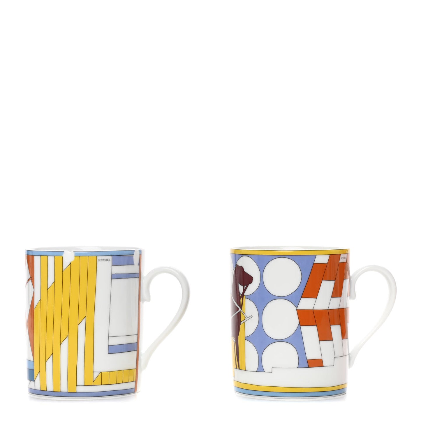 Porcelain Promenade Au Faubourg Mug Set of 2