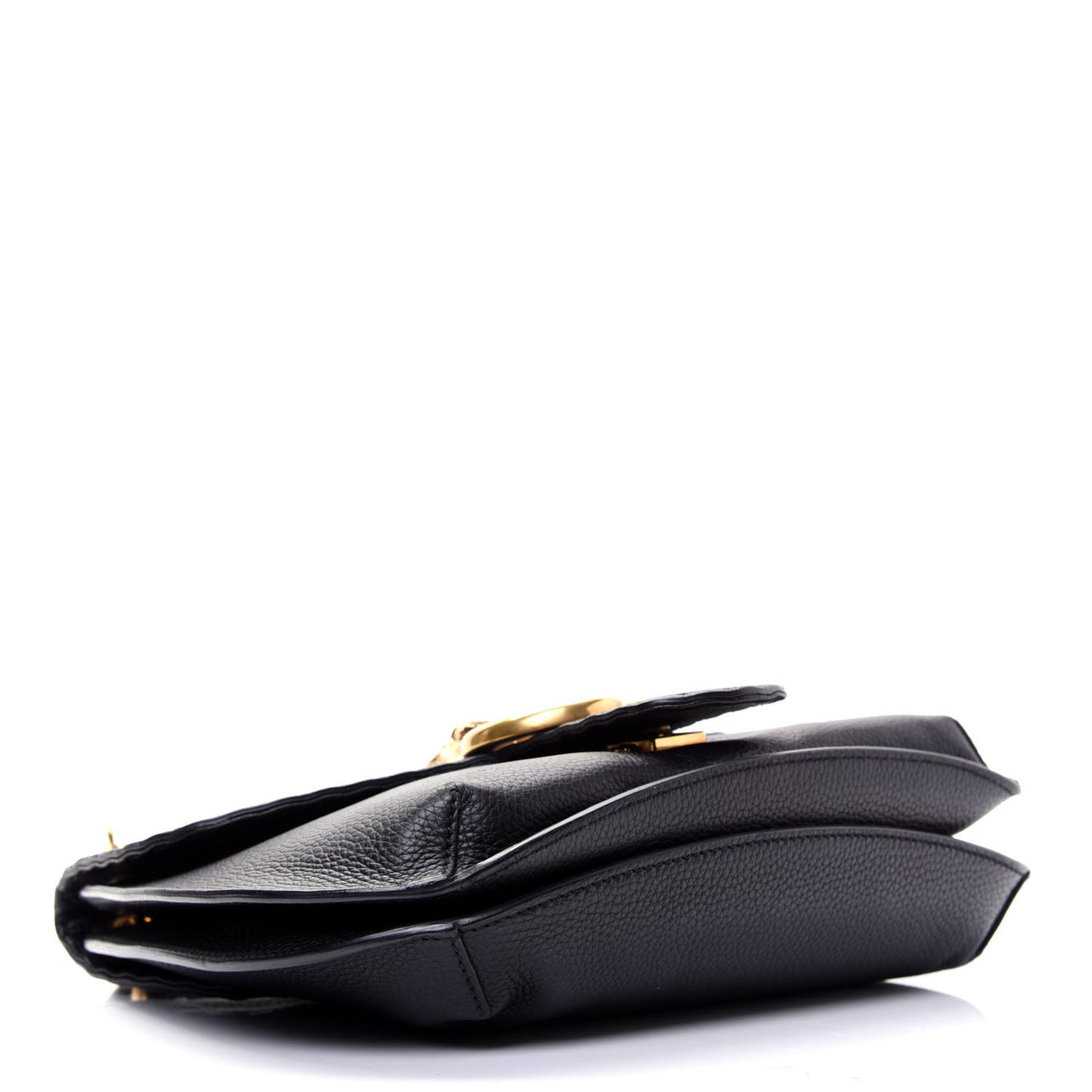 Cellarius Calfskin Feline GG Marmont Flap Shoulder Bag Black
