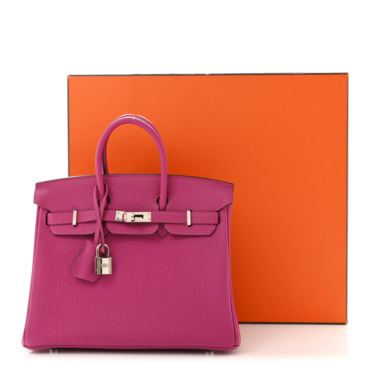 Hermes Togo Birkin 25 Rose Pourpre 12 of 12