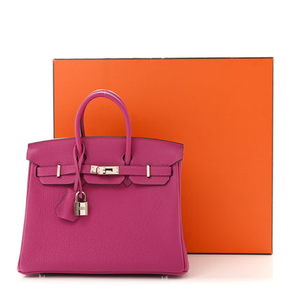 Hermes Togo Birkin 25 Rose Pourpre 12 of 12