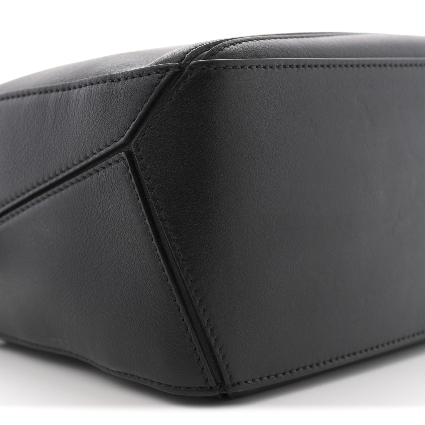 Calfskin Small Puzzle Bag Black
