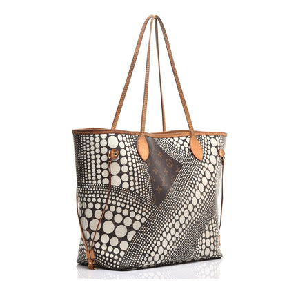 Louis Vuitton Monogram Kusama Waves Neverfull MM White 3 of 9