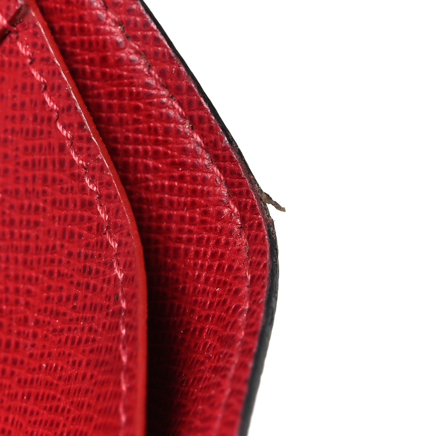 Louis Vuitton Damier Ebene Victorine Wallet Red 12 of 14