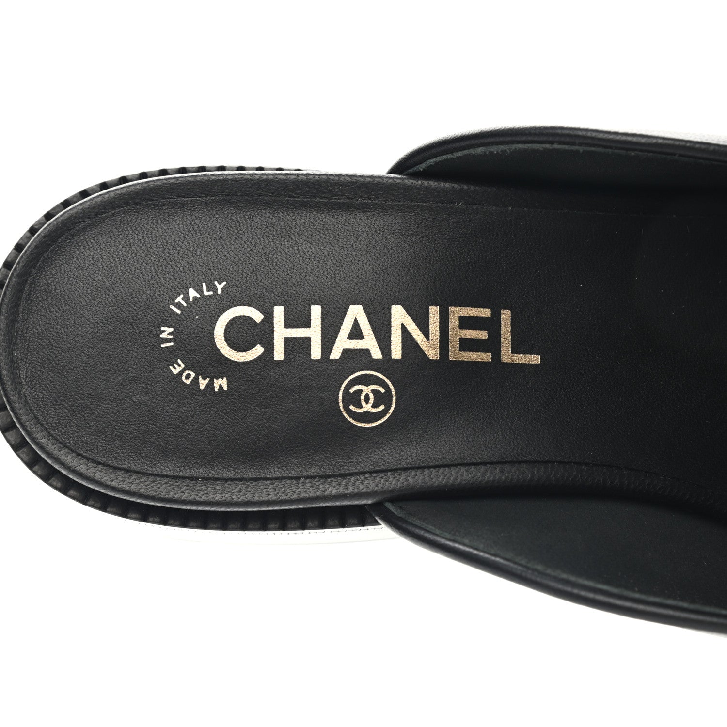 Chanel Lambskin Quilted Boy Mules 40 Black 7 of 9