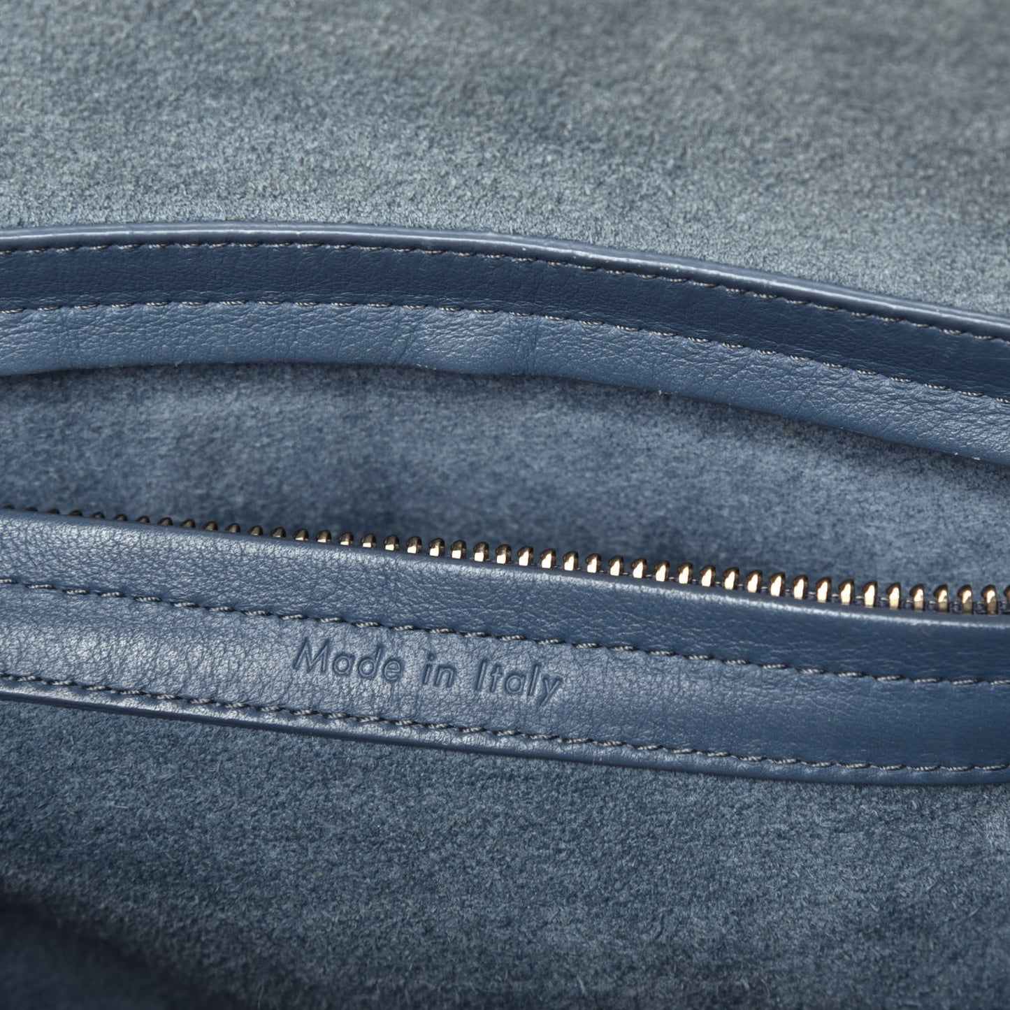 Supple Calfskin Medium Phantom Luggage Blue