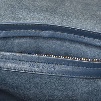 Celine Supple Calfskin Medium Phantom Luggage Blue 6 of 8