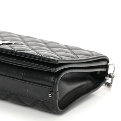 Saint Laurent Lambskin Quilted Mini Becky Chain Bag Black 10 of 12