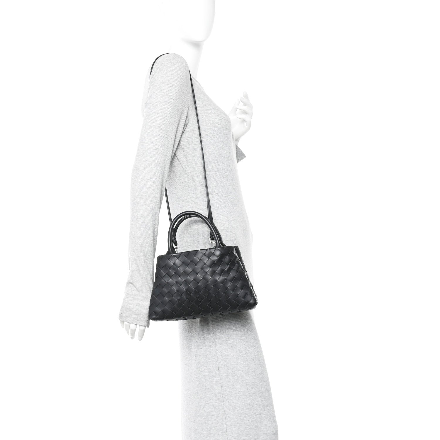 Bottega Veneta Nappa Intrecciato Small Tote Black 2 of 10