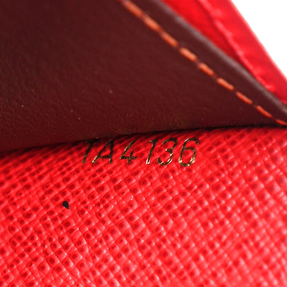 Louis Vuitton Damier Ebene Emilie Wallet Red 7 of 13