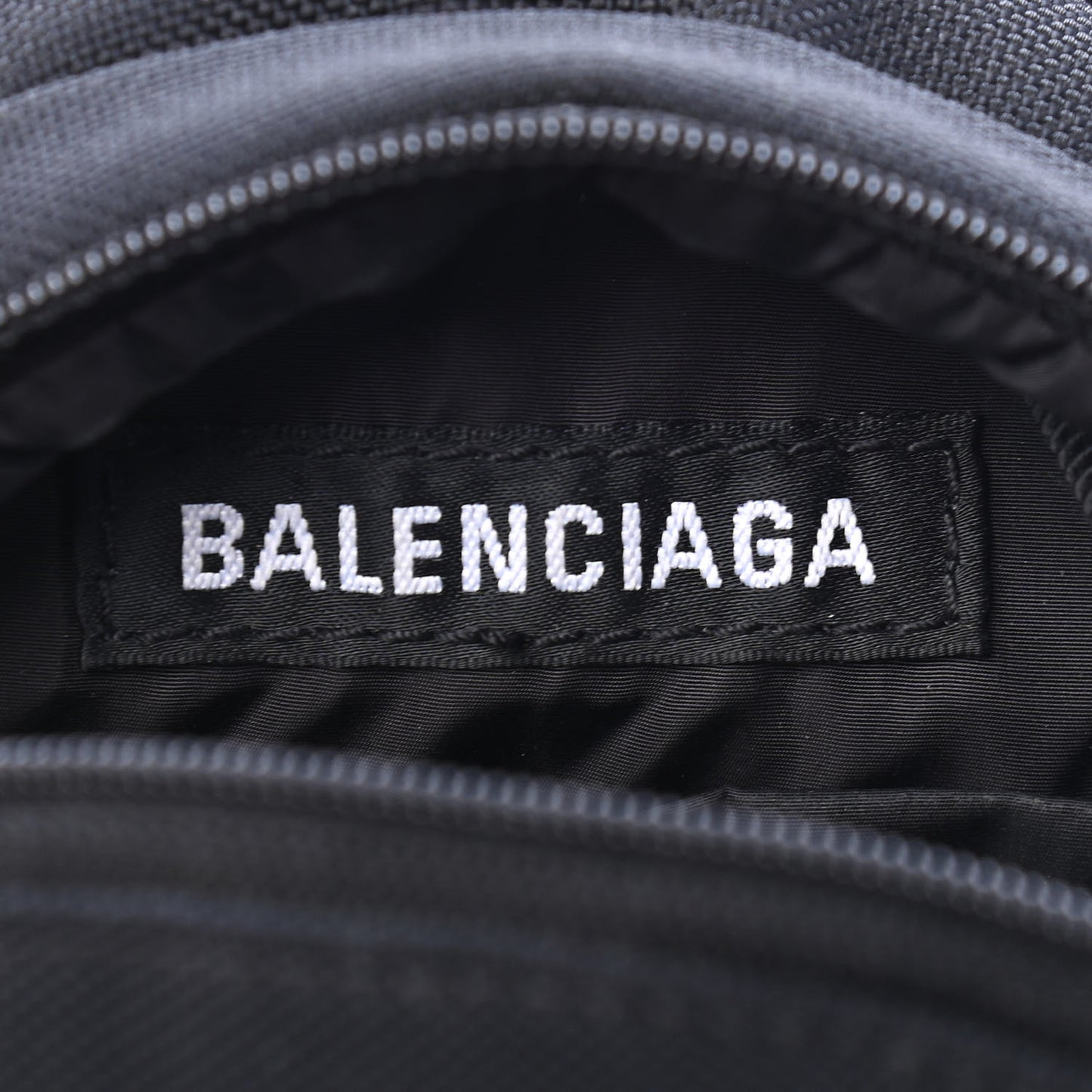 Recycled Casual Nylon Mini Oversized Backpack Black