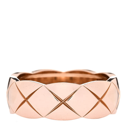 Chanel 18K Beige Gold Small Coco Crush Ring 53 6.5 1 of 6
