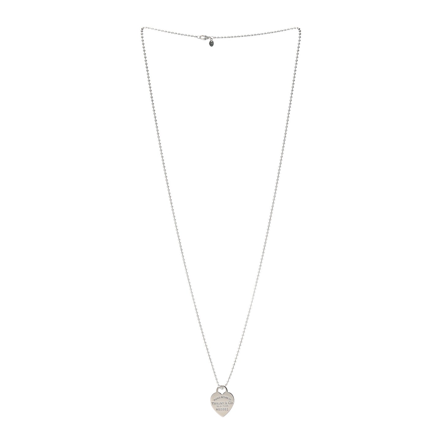 Sterling Silver Long Return to Tiffany Heart Pendant Necklace