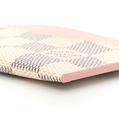 Louis Vuitton Damier Azur Daily Card Holder Rose Ballerine 7 of 8