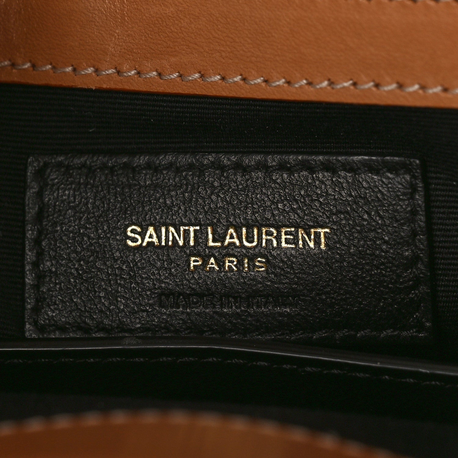 Saint Laurent Canvas Calfskin Medium Manhattan Shopper Tote Natural Brown 6 of 12