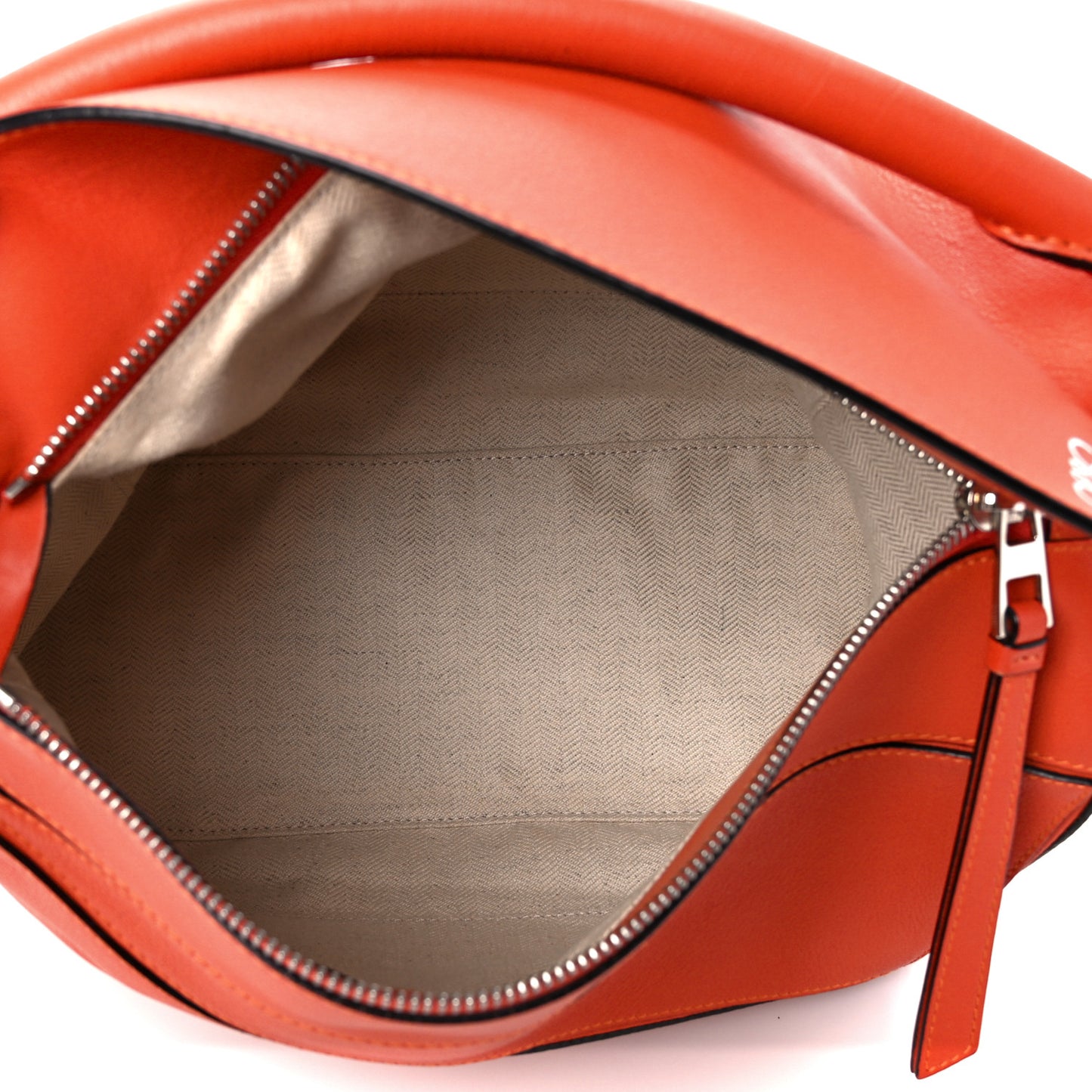 Calfskin Medium Puzzle Bag Orange