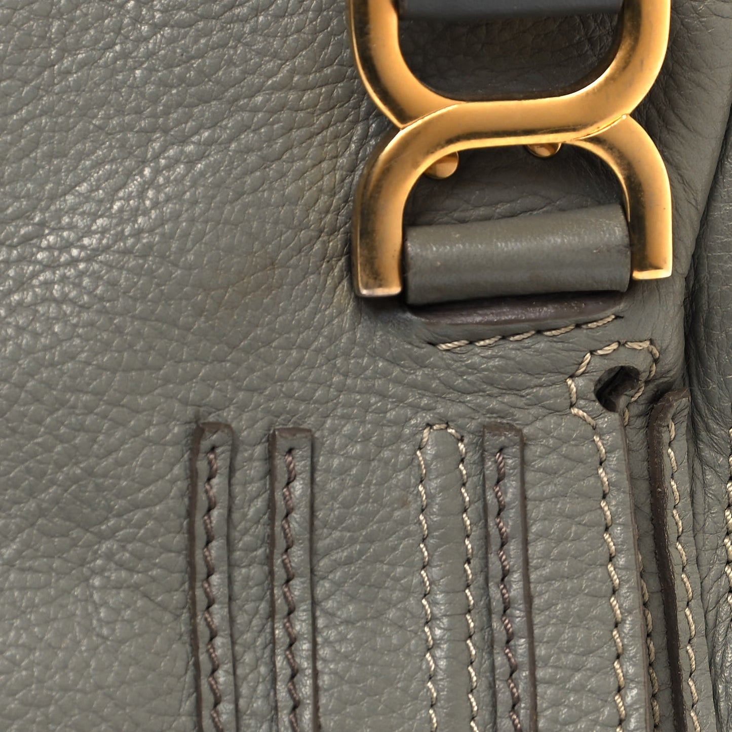 Calfskin Medium Marcie Satchel Cashmere Grey