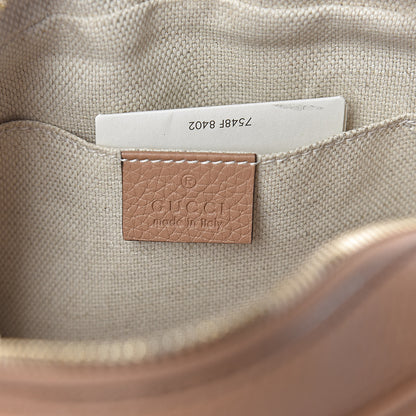 Gucci Pebbled Calfskin Small Soho Disco Bag Camelia 6 of 10