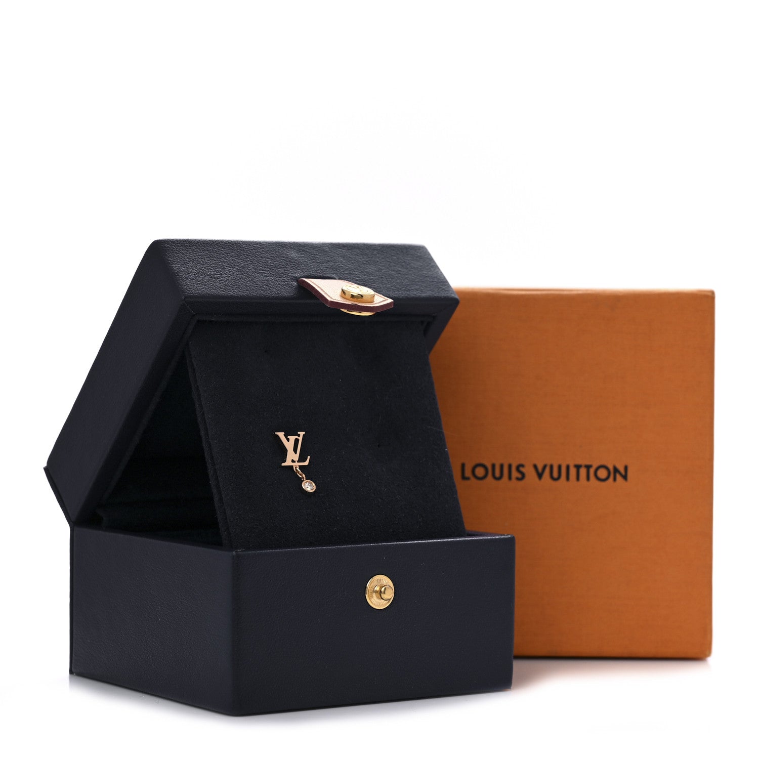 Louis Vuitton 18K Pink Gold Diamond Idylle Blossom LV Stud Single Earring 5 of 5