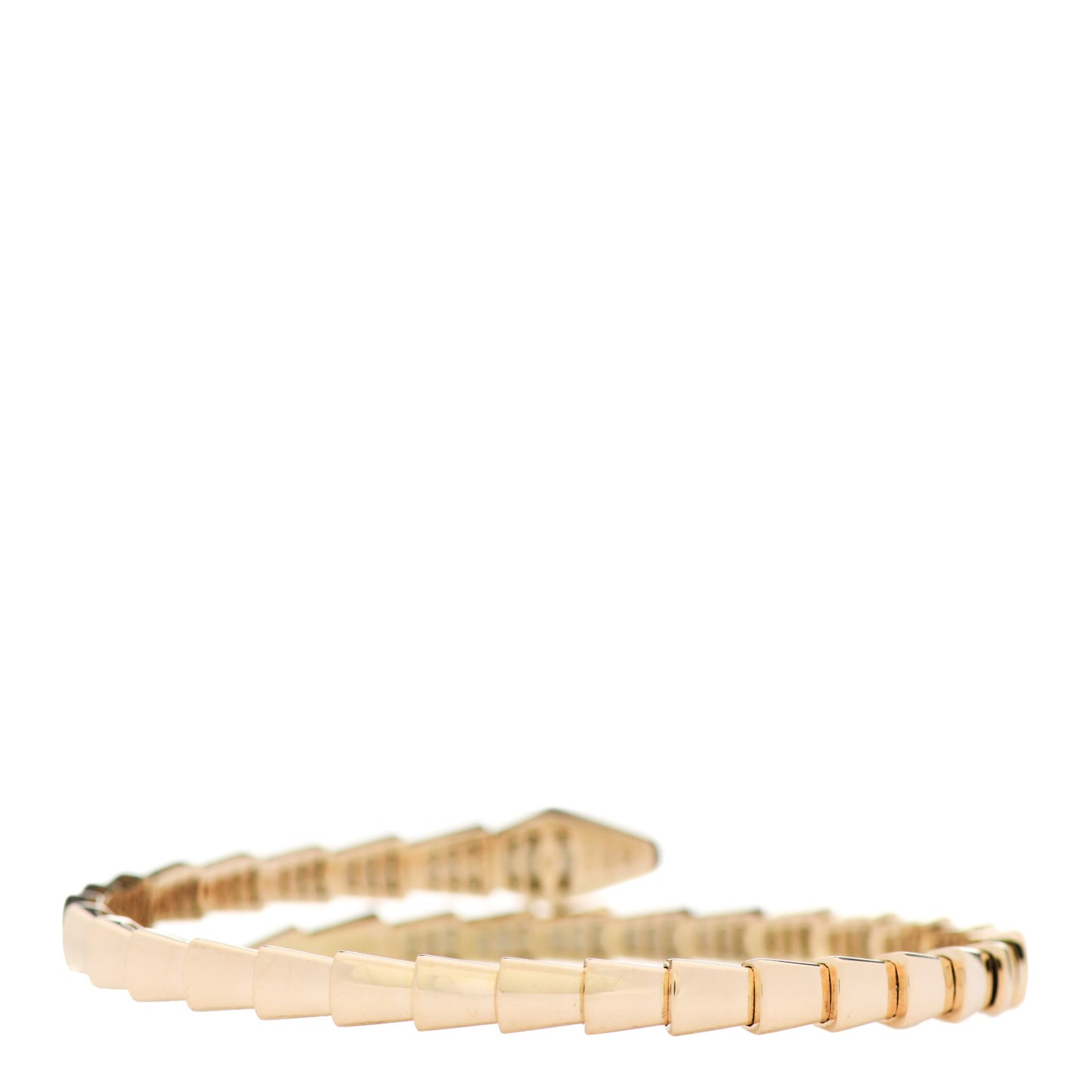18K Yellow Gold Diamond Serpenti Viper Bracelet M