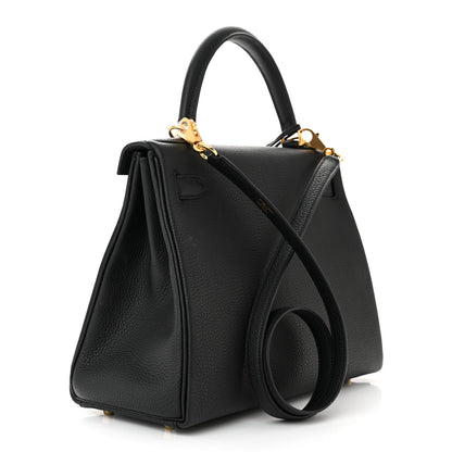 Hermes Togo Kelly Retourne 28 Black 3 of 12