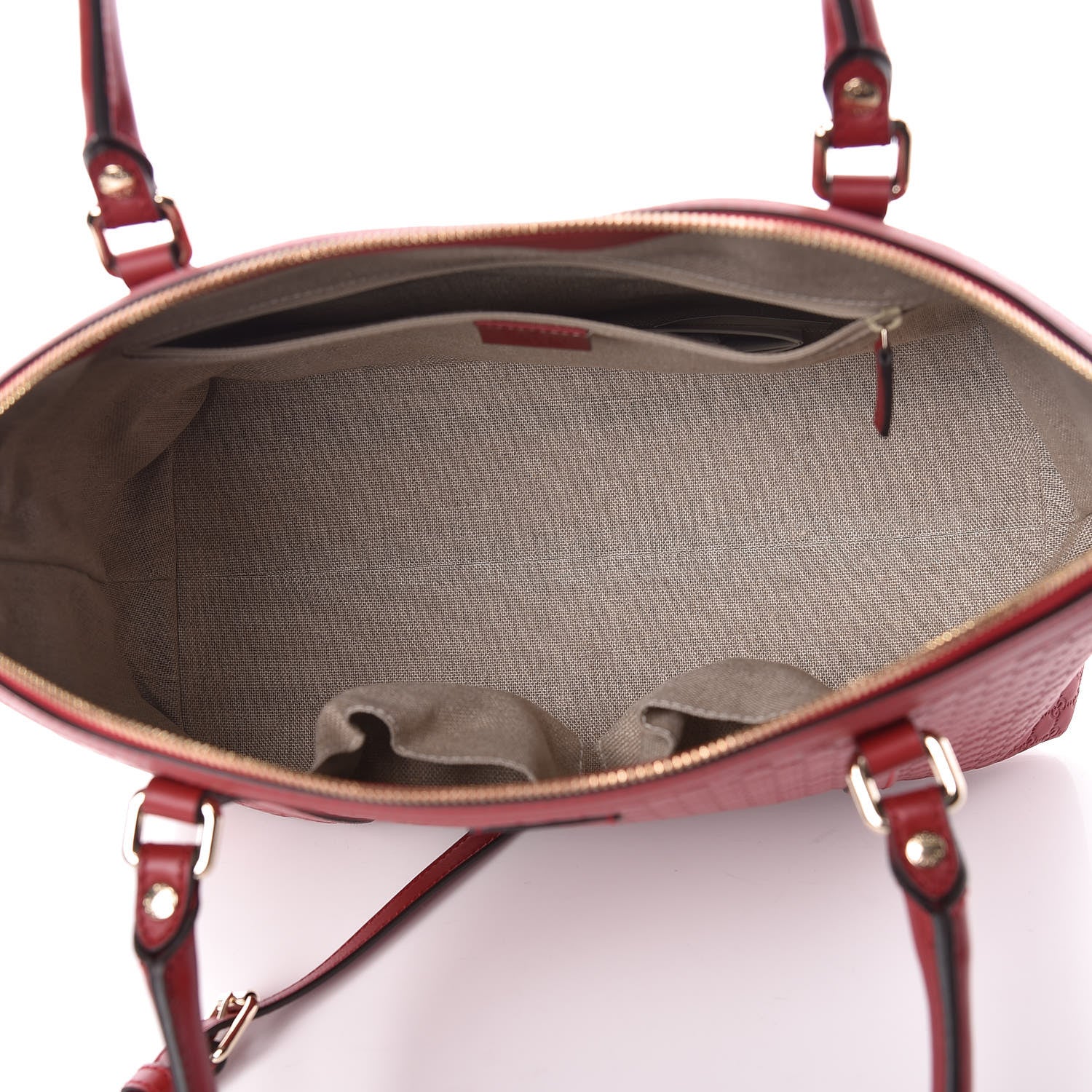 Gucci Soft Microguccissima Dome Satchel Red 5 of 10