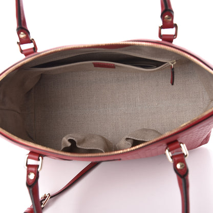 Gucci Soft Microguccissima Dome Satchel Red 5 of 10