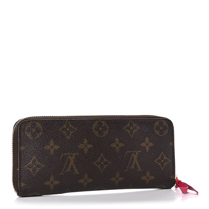 Louis Vuitton Monogram Clemence Wallet Fuchsia 3 of 15