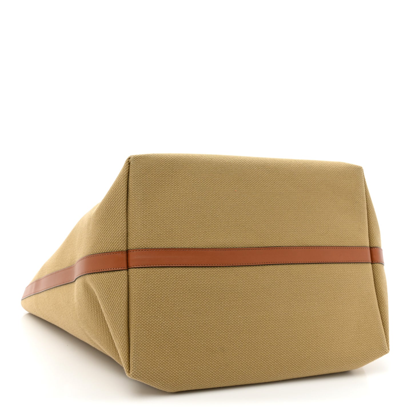 Canvas Calfskin Cuir Triomphe Tote Natural