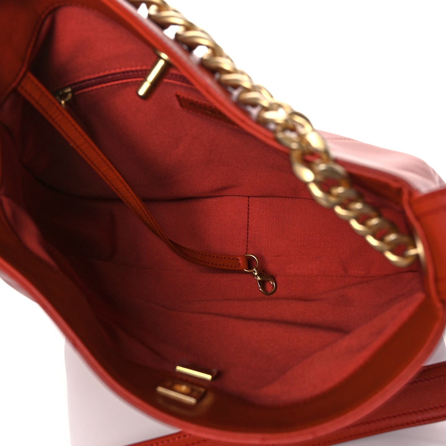 Calfskin Stitched Easy Mood Hobo Brown