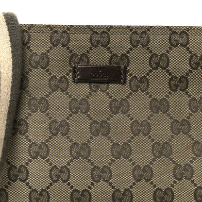 Gucci Monogram Web Small Flat Messenger Crossbody Green 9 of 11