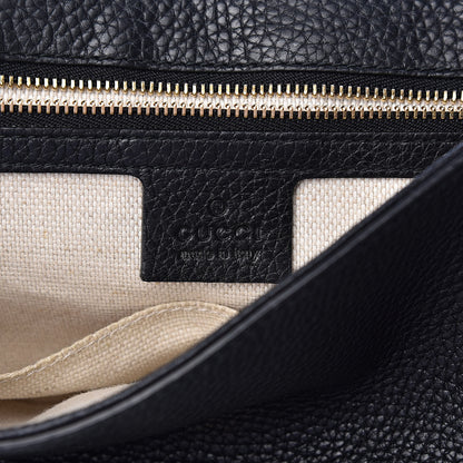 Gucci Pebbled Calfskin Medium Soho Flap Crossbody Black 6 of 11