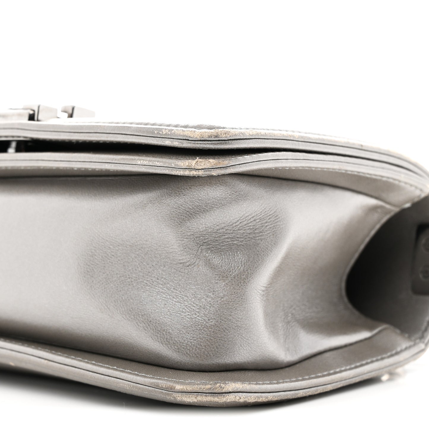 Galuchat Stingray Small Boy Flap Silver