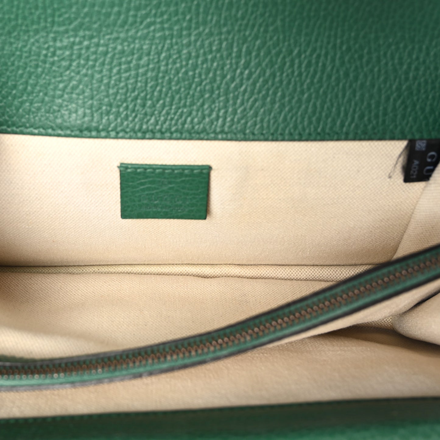 Pebbled Calfskin Small Dionysus Shoulder Bag Emerald