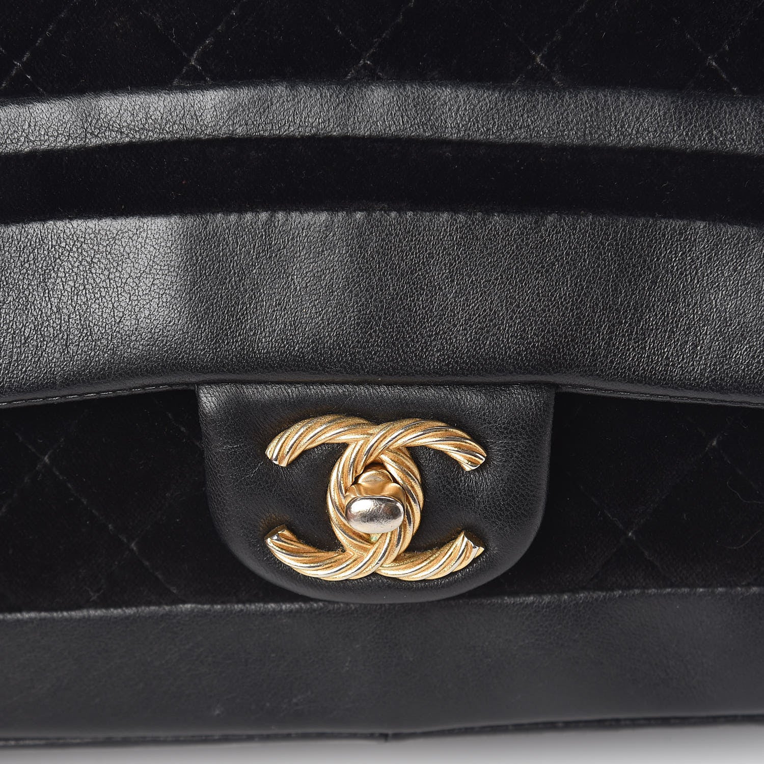 Chanel Metallic Lambskin Velvet Quilted Small Flap Black 11 of 12