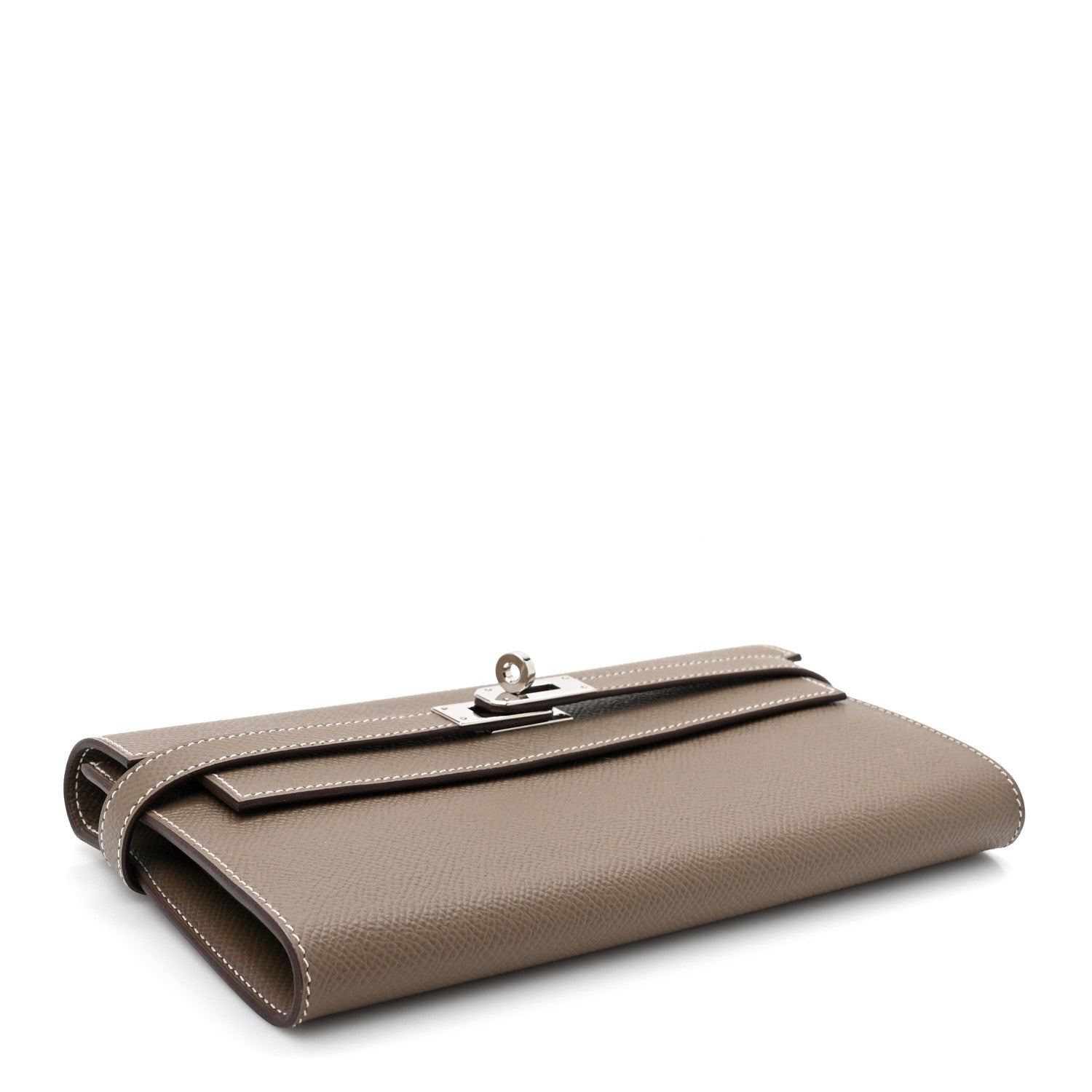 Hermes Epsom Kelly Longue Wallet Etoupe 4 of 10