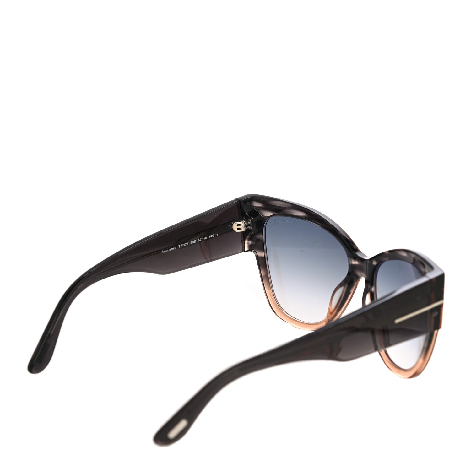 Tom Ford Anoushka Sunglasses TF371 Melange Grey Peach 4 of 7