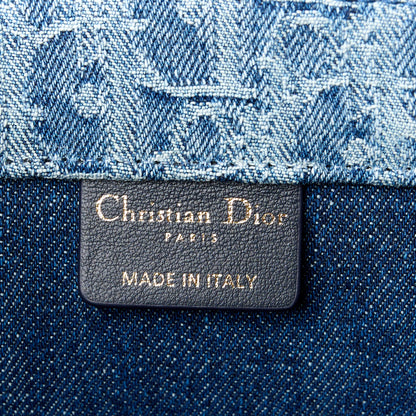 Christian Dior Oblique Denim Large Book Tote Blue 6 of 10