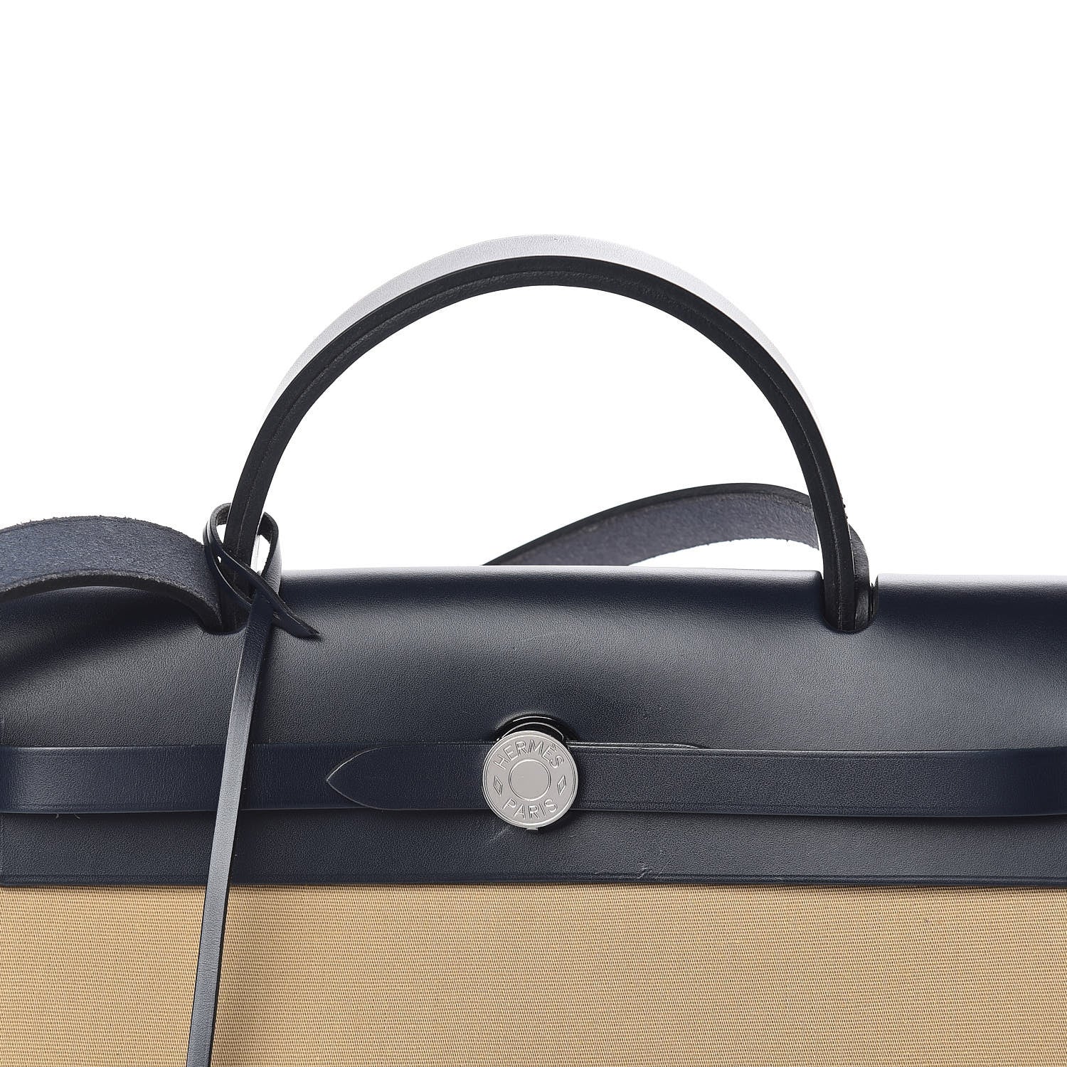 Hermes Vache Hunter Toile Herbag Zip 31 PM Trench Bleu Indigo 11 of 15