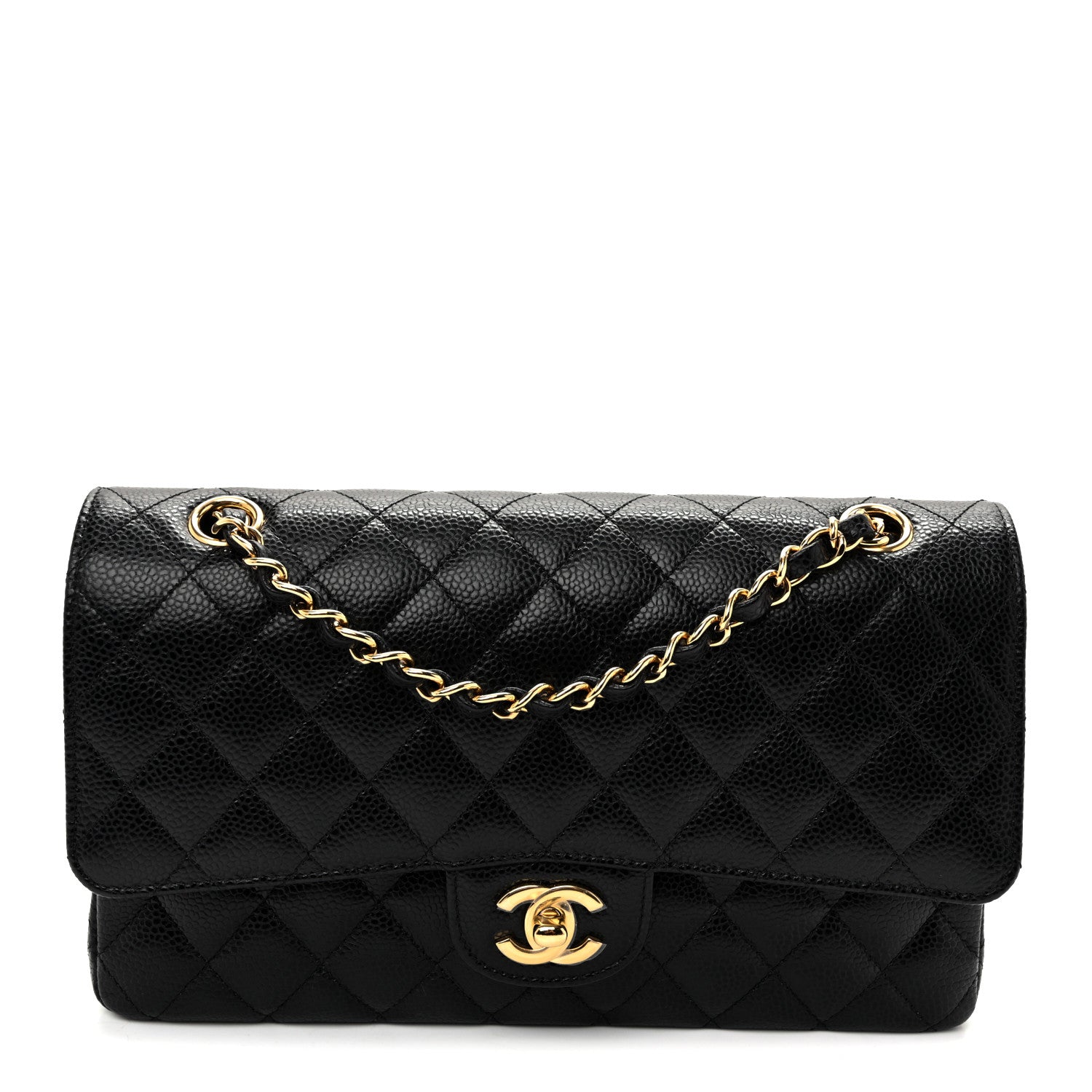 Chanel Caviar Quilted Medium Double Flap Black 1 of 10